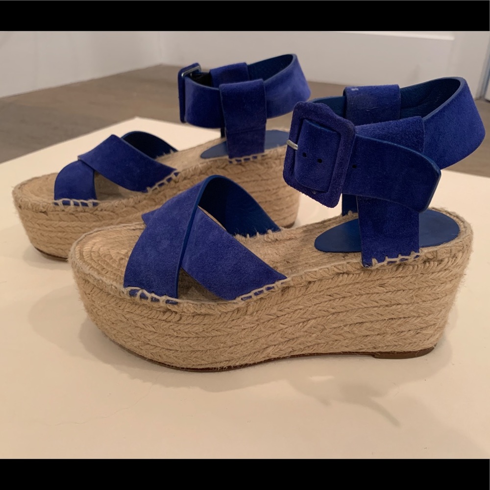 Celine Espadrille Platform Wedges